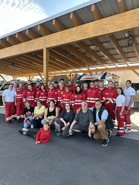 Gruppenbild mit den Teilnehmern der Übung. | Foto: Rotes Kreuz Gmünd