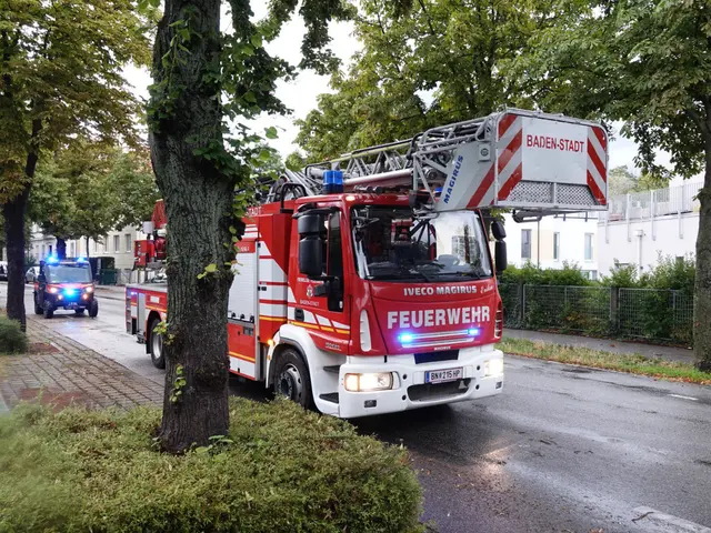 Feuerwehreinsatz in Baden. | Foto: Freiwillige Feuerwehr Baden-Stadt/www.ffbs.at