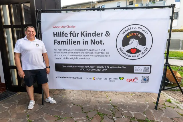 "Wheels for Charity" feierte Zweijähriges: Obmann Patrick Egger ist stolz auf das Erreichte. | Foto: Privat