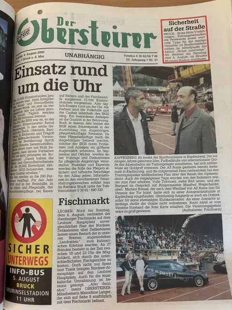 Der neue Obersteirer, Ausgabe vom 4. August 2000. | Foto: Regionalmedien Steiermark