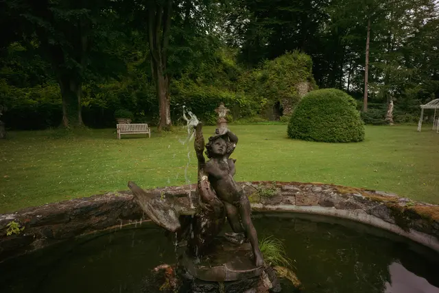In der Grünanlage der Burg Feistritz.  | Foto: Santrucek