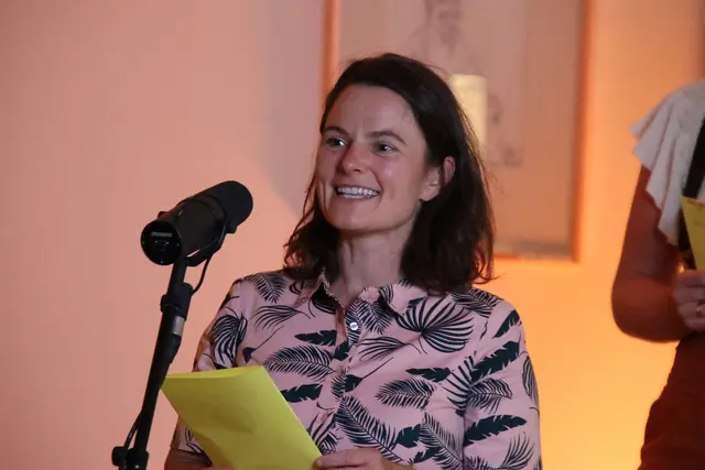 Ein Gedicht präsentierte Workshop-Teilnehmerin Christina Eschlberger.