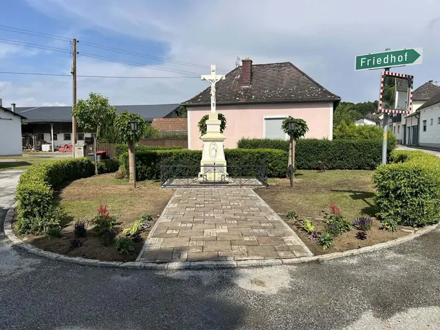Der Dorfplatz wurde neu gestaltet. | Foto: Gemeinde Badersdorf
