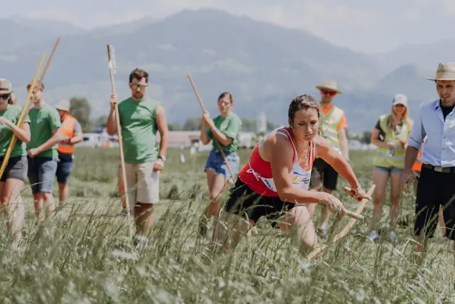Am 10. August 2025 findet die Europameisterschaft im Sensenmähen in Thundorf/Ainring in Deutschland. | Foto: Sophie Balber