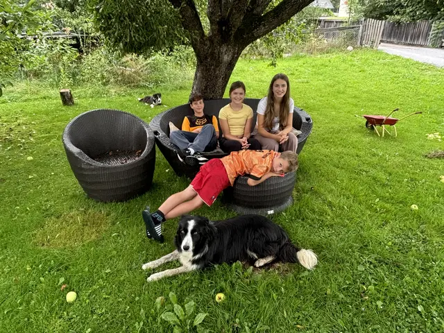 Sommerferien-Challenge der etwas anderen Art: David, Samuel, Isabell und Sophia haben bildschirm-frei. | Foto: Kern