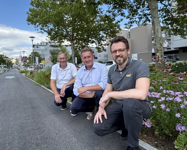 Erich Rybar, Geschäftsführer der Feistritzwerke und Stadtwerke, Stadtrat Thomas Reiter und KEM-Manager Christian Hütter (v. l.) | Foto: MeinBezirk