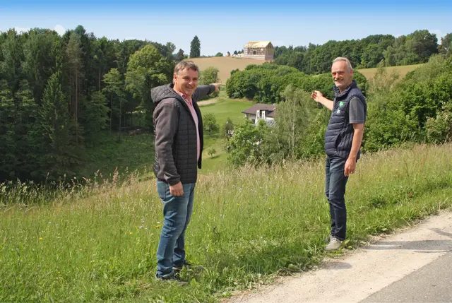 Der Ausbau des Hochbehälters Dollrath schreitet zügig voran. | Foto: Gemeinde St. Stefan/R.
