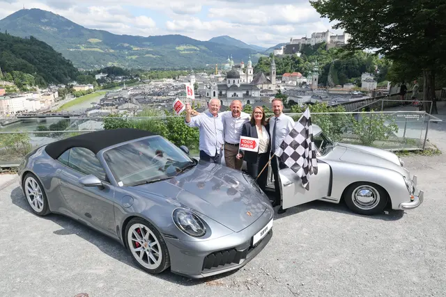 Hermann Schwarz, Leo Bauernberger, Angelika Colombini-Maier und LH-Stellvertreter Stefan Schnöll. | Foto: SalzburgerLand Tourismus