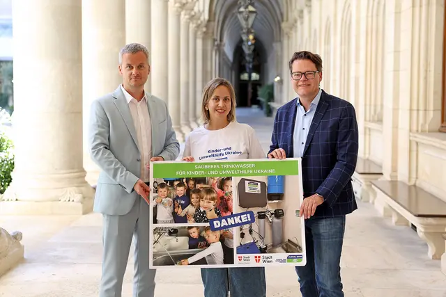 Global 2000 und Stadt Wien entsenden weitere Wasseraufbereitungsanlagen in die Ostukraine. | Foto: Stadt Wien/Martin Votava