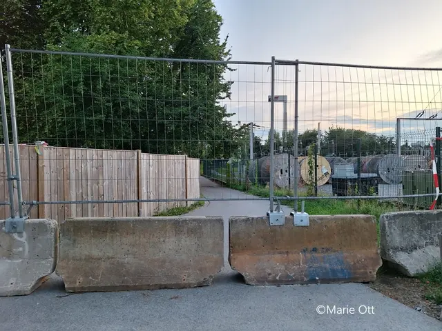 Radweg gesperrt, Graz, Seifenfabrik
