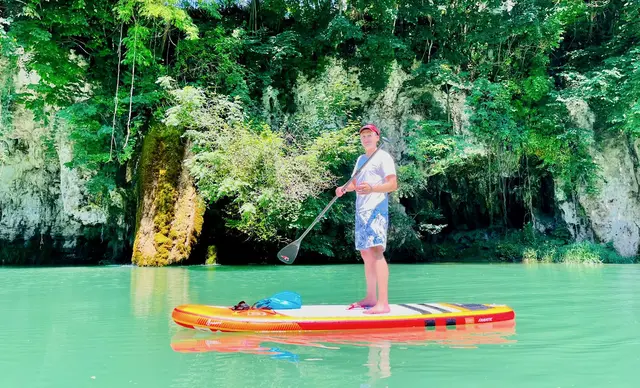 Stefan Salzmann am SUP. (Archivfoto) | Foto: Privat