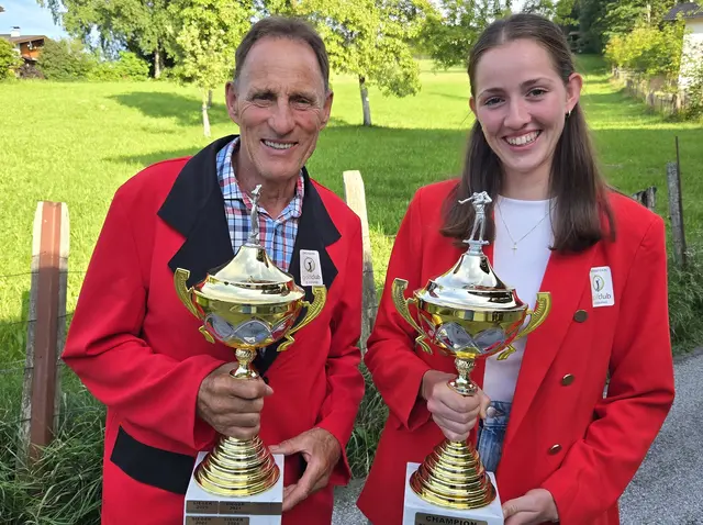 Sebastian Jäger sen. und Christina Gruber. | Foto: Christian Struber