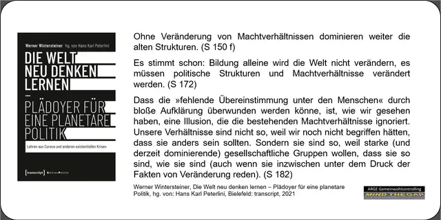 Neben diesen Worten von Werner Wintersteiner gibt es hier: https://t1p.de/kyt3k noch weitere interessante Gedanken zB von Armin Nassehi.