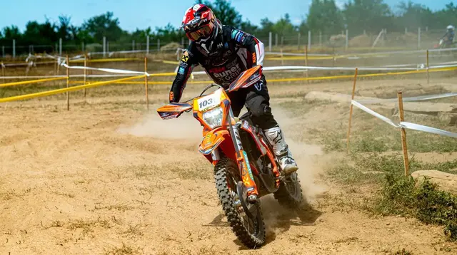 Der Sieger Mario Hirschmugl in voller Aktion in Ungarn. | Foto: Nagy