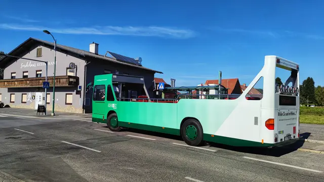 Die Personen waren in einem Cabriobus der Holding Graz unterwegs. (Archivbild) | Foto: Johannes Ulrich