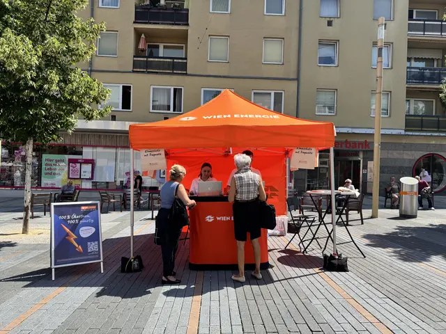 In insgesamt zehn Bezirken sind die mobilen Service-Stationen ihre Zelte aufgestellt. | Foto: Wien Energie