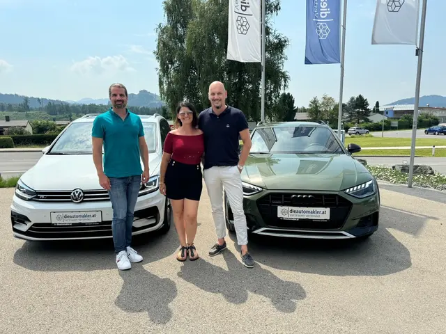 Die Automakler in Hunnenbrunn: Richard Beck, Nadja Kreiner-Odehnal und David Kreiner | Foto: Privat