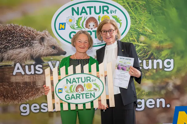 Geschäftsführende Gemeinderätin Ursula Prader und Landeshauptfrau Johanna Mikl-Leitner.