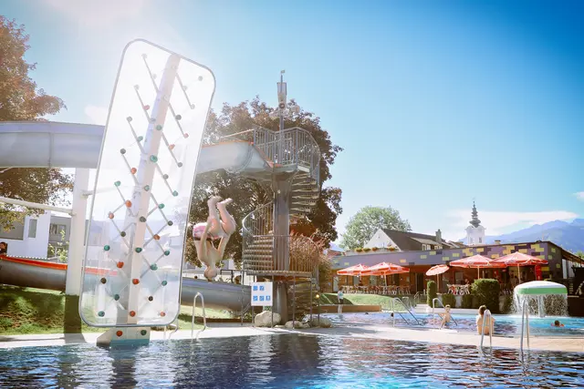 Wer Herausforderungen sucht, findet sie im Freibad Trofaiach. | Foto: Trofaiach