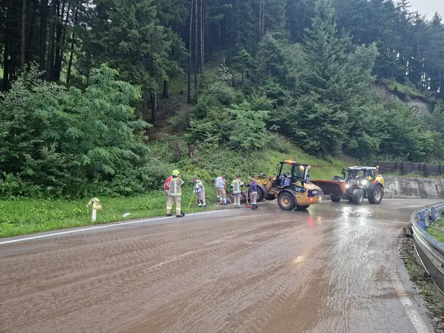 Starkregen forderte die Feuerwehren im Bezirk Innsbruck-Land am Abend. Gesamt wurden 47 Einsätze von 21 Wehren aus unserem Bezirk abgearbeitet. | Foto: Bezirksfeuerwehrverband Innsbruck-Land/FB