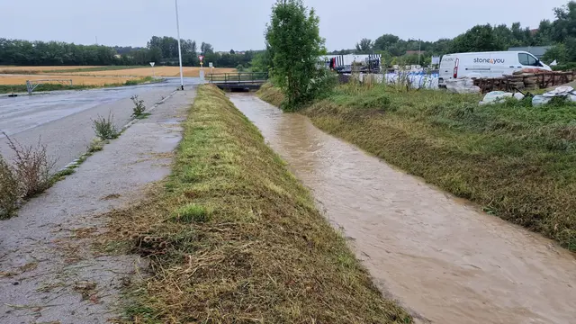 Runzenbach wurde genau beobachtet. | Foto: BFKDO Hollabrunn