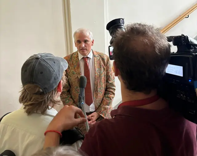 Anwalt Michael Dohr gab seine Stellungnahme ab. | Foto: Sascha Trimmel