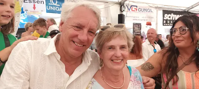 Clemens Brandl, Sc Jugend, Kulturref. Rudi Bonstingl mit Jugendfreundin Dipl. Päd. Emmi Locker und Conny Brandl. v. li. n. re.