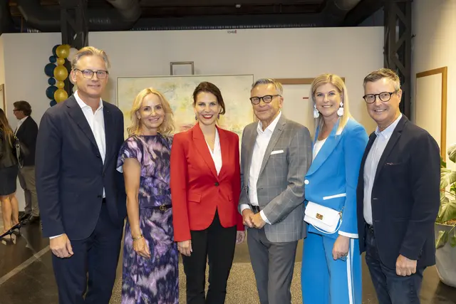 Im Bild, v.li.: MC-Landesvorsitzender Dr. Johannes Hörl, Brigitte Lackner-Wilhelmstätter, MC GF, Landeshauptfrau Mag.a. Karoline Edtstadler, KommR Peter Buchmüller, WB Landesobmann und Präsident, Abg.z.NR Tanja Graf, Dir. Kurt Katstaller, WB Salzburg. | Foto: MC Salzburg/Andreas Kolarik.
