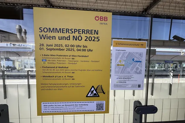 Grund für die Verzögerung seien auch die ÖBB-Sommersperren auf der S-Bahn-Stammstrecke zwischen Floridsdorf und Praterstern. | Foto: Andreas Pölzl/MeinBezirk
