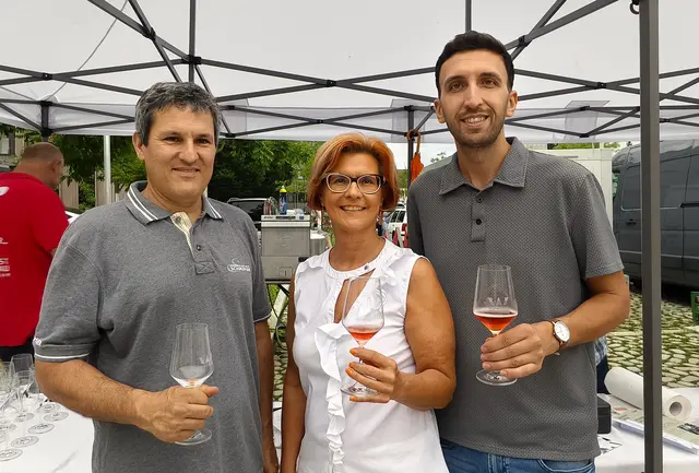 Ernst Schauhuber, Sonja Paschinger und Josef Hummel.  von Wein Wagram. | Foto: Christian Nowotny