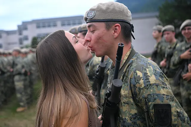 Auch ein schnelles Busserl ging sich aus | Foto: Josef Bodner