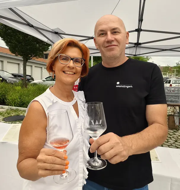 Sonja Paschinger mit Werner Weinlinger. | Foto: Christian Nowotny