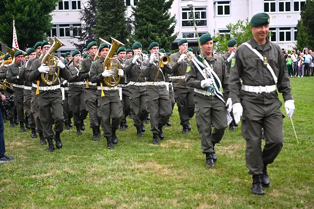 Die Militärmusik schuf ein feierliches Ambiente | Foto: Josef Bodner