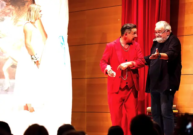 Sandra Cirolini, Franceso Cirolini, Paul Sieberer auf der Bühne. | Foto: Michelle Hirnsberger