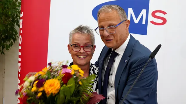 AMS-Zwettl-Chef Kurt Steinbauer, hier mit Gattin Josefa, tritt in den Ruhestand. | Foto: Franz Fichtinger