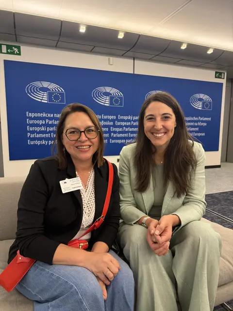 Der Aufenthalt fand bei einem Treffen mit MEP Sophia Kircher einen krönenden Abschluss. | Foto: Falch