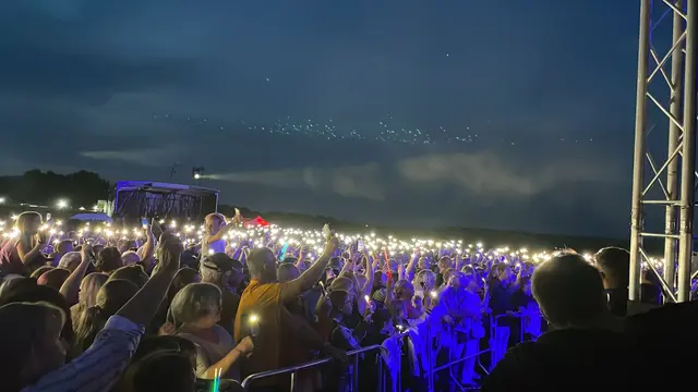 Das Lichtermeer beim NENA Konzert in Horitschon. | Foto: Rosenberger