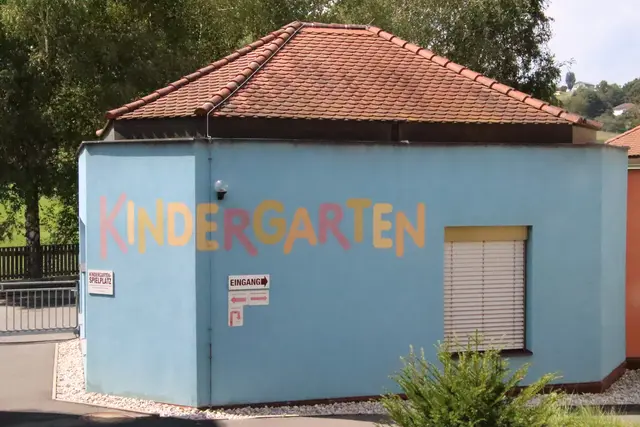 Der Olbendorfer Kindergarten befindet sich hinter der Volksschule. | Foto: Martin Wurglits