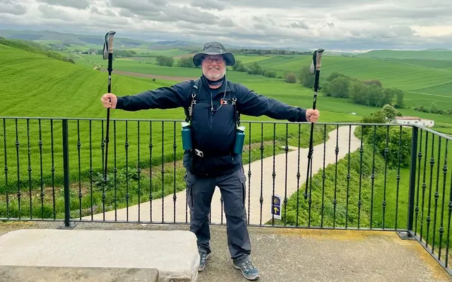 Robert Skalnik auf dem Jakobsweg. | Foto: Robert Skalnik