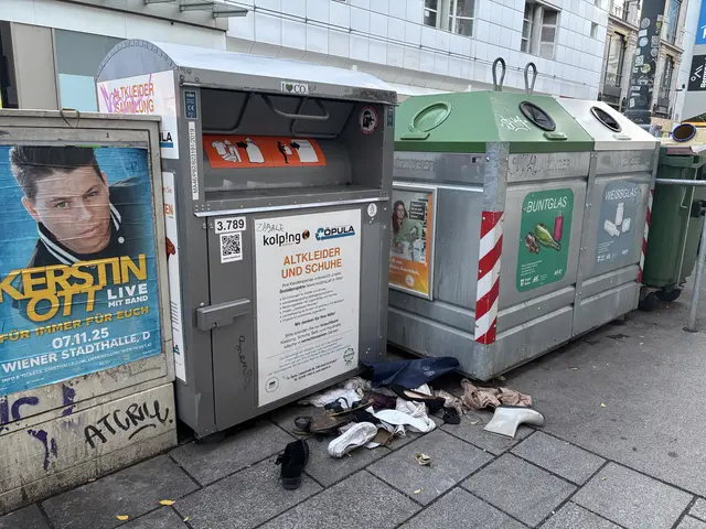 Immer häufiger sorgen verwüstete Altkleidercontainer am Neubau für ein unschönes Bild im Straßenraum. | Foto: Gretz-Blankensteiner/MeinBezirk