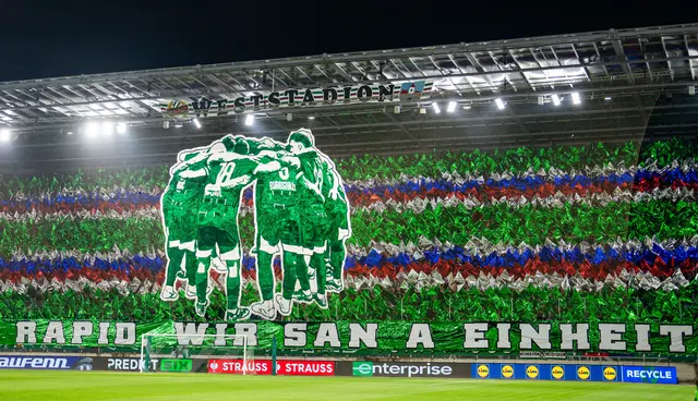 Der SK Rapid bekommt seine eigene Doku: Kommende Saison wird Filmemacher Christoph Jochum das Team begleiten. (Archiv) | Foto: GEORG HOCHMUTH / APA / picturedesk.com