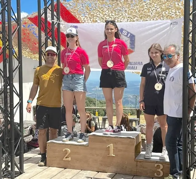 Österreichischer Doppelsieg im Slalom: Tina Hetfleisch, Lara Teynor, Anastasia Lucchese | Foto: Robert Hetfleisch