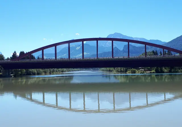Das Staubecken der Salzach Richtung Hallein. | Foto: Josef Wind