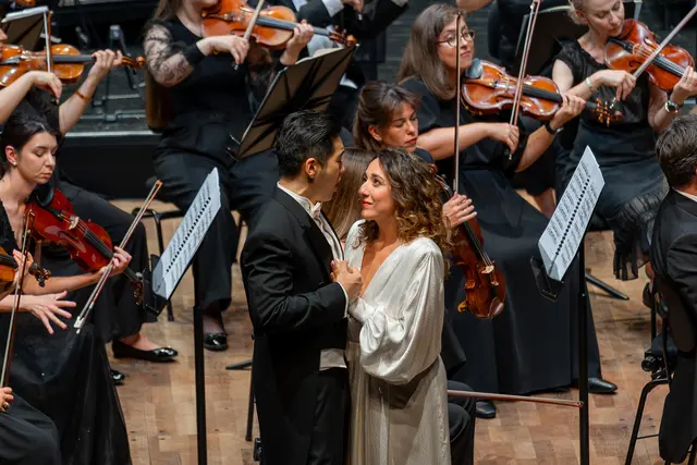 Rosa Feola und Kang Wang überzeugten mit ihren Gesangsleistungen auf ganzer Linie. | Foto: Scheffold Media