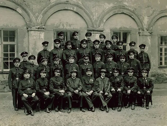 Ein Mannschaftsbild nach dem Zweiten Weltkrieg von 1948 | Foto: FF Leoben-Göss