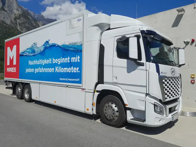 Der Hyundai XCient ist wasserstoffbetrieben und der Aufbau wurde von der heimischen Fa. Empl entwickelt.  | Foto: Prantl