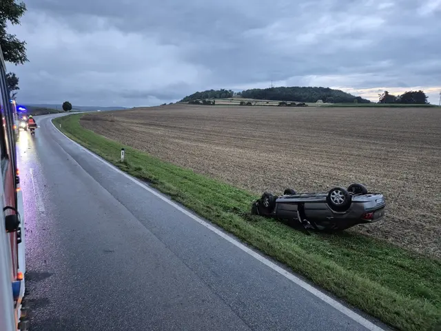 Der Pkw kam von der Fahrbahn ab und landete im Acker. | Foto: FF Statzendorf