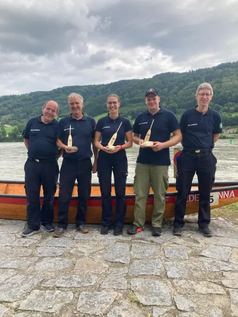 (v.l.n.r.) Robert Köstenberger, Mekina Erich, Alina Riegler, Josef Kammerhuber und Bernhard Steiner.