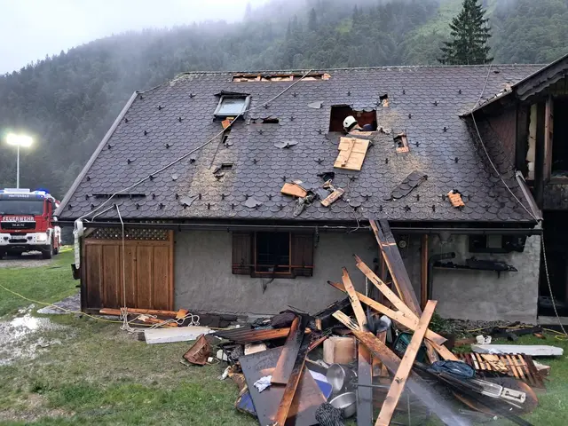 Neben der Freiwilligen Feuerwehr Hintersee war auch die Freiwillige Feuerwehr Faistenau mit 3 Einsatzfahrzeugen und 44 Einsatzkräften sowie die Feuerwehr Hof mit einem Fahrzeug vor Ort im Einsatz. | Foto: Freiwillige Feuerwehr Faistenau