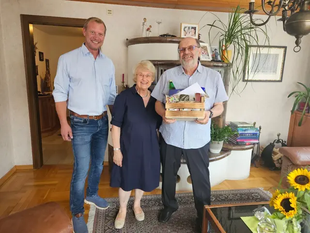 Gratulation zum 50. Hochzeitstag in Kirchberg am Wechsel. | Foto: Gemeinde Kirchberg